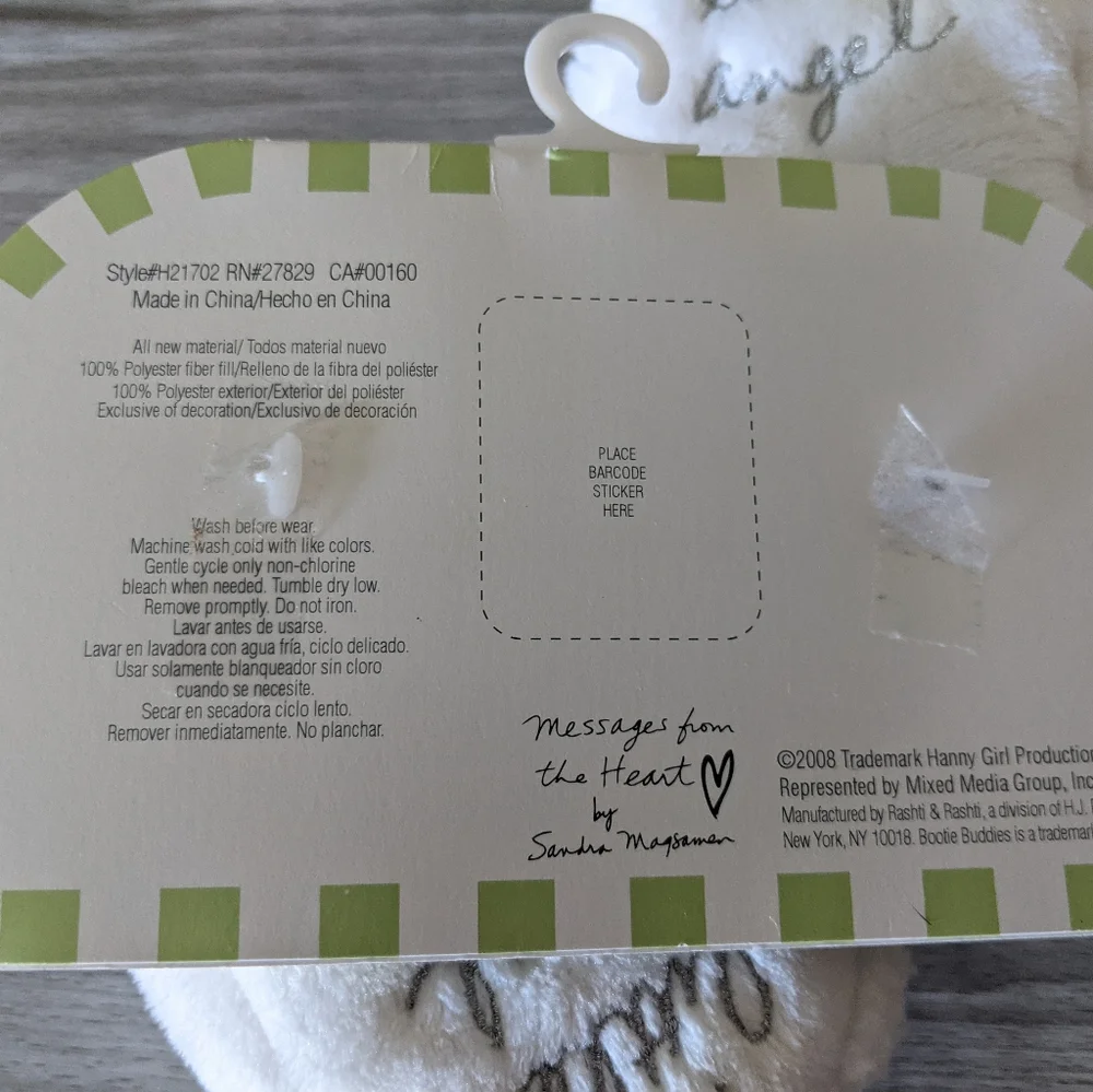 NWT Angel Booties/Slippers Size 6m